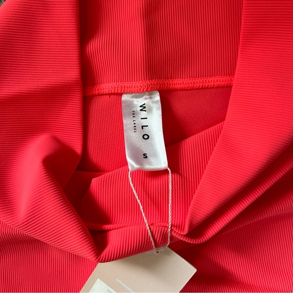 Wilo the Label Rib Cross Waist Short (Hot Pink) - Small - Picture 4 of 5